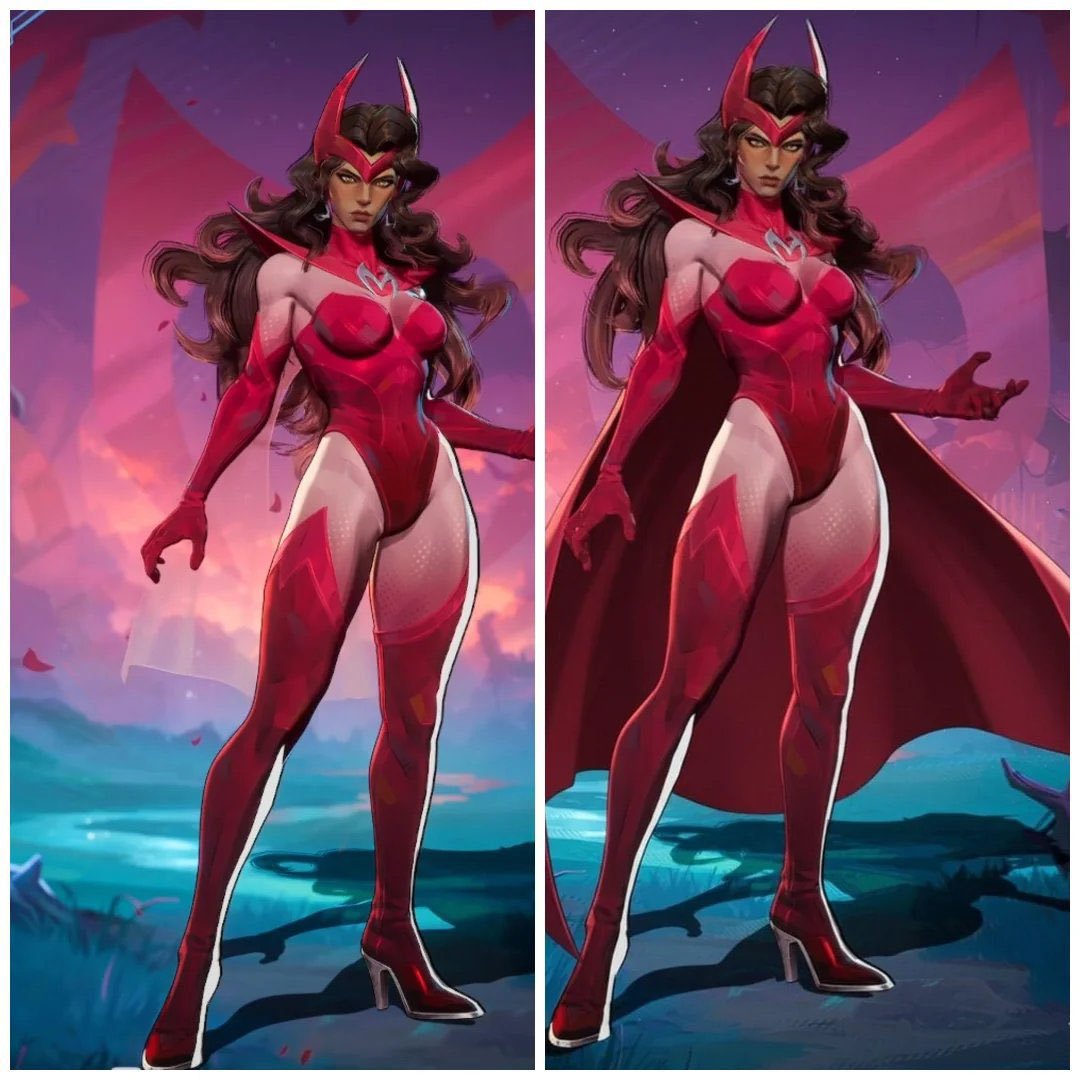 Lifeincarnatex's tweet photo. @MarvelRivals please add a cape option to Wanda classic suit 🙏🏻 https://t.co/oQGNQ2nXyb