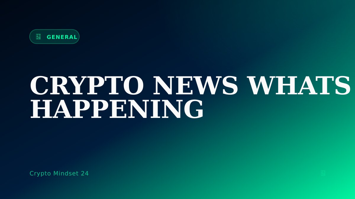 CryptoMindset24's tweet photo. Crypto News: What's Really Happening Beyond the Hype?

Crypto news is everywhere. It's hard to scroll online without seeing something about Bitcoin, Ethereum, or some new coin promising to make you rich. But if you're like most peop...

https://t.co/qT6cA8cfxc https://t.co/Ni9K8QyPQi