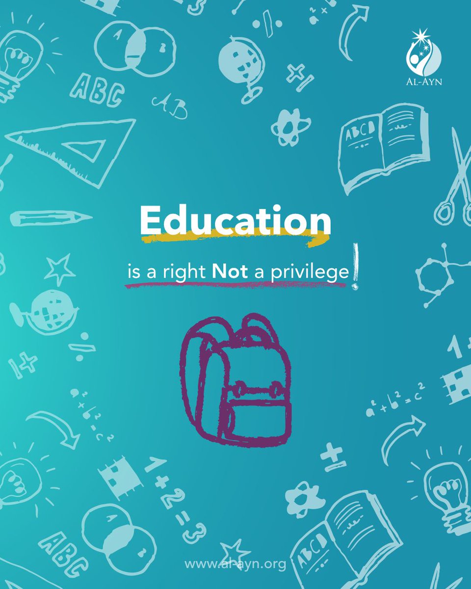 AlAyn_USA's tweet photo. A right, not a privilege. This back-to-school season, let's make sure no orphaned child is left behind.

Donate towards our Education Fund at https://t.co/LSr8g6QsHc https://t.co/RsBn624GsU