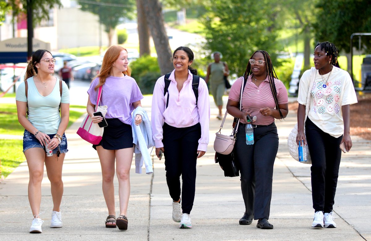 ColumbusState's tweet photo. The calendar says fall. The Georgia forecast says otherwise. 🍂☀️ Happy first day of fall, Cougars! https://t.co/KvdL39yKap