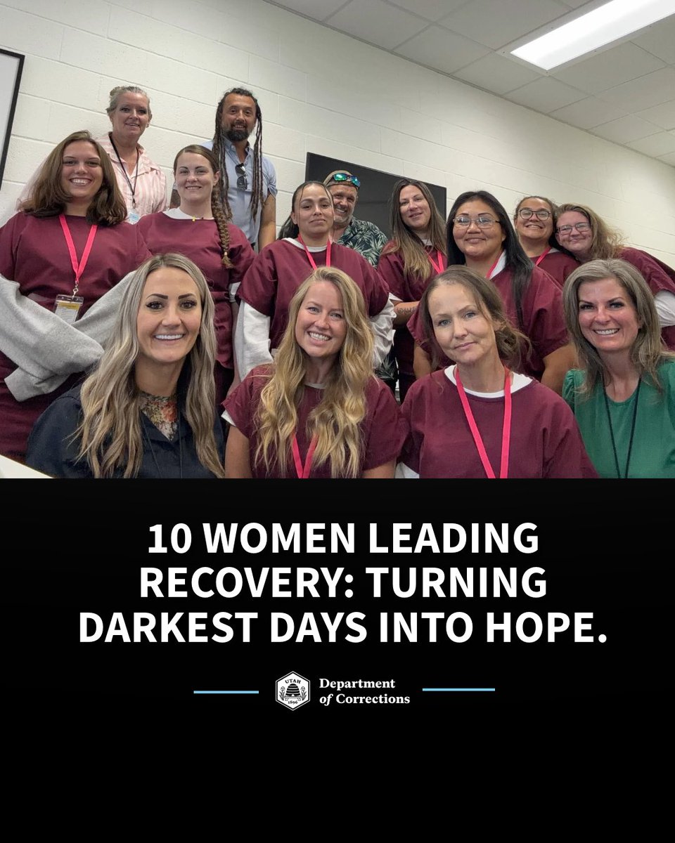 UtahCorrections's tweet photo. 10 women at USCF (Dell) are now state-certified Peer Support Specialists after completing 40 hrs of training to help others in recovery 👏   Add a comment below to show your support! 👇#UtahCorrections https://t.co/9K1LIZkxPG