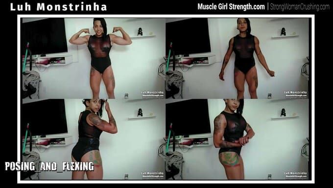 CrushingWoman's tweet photo. https://t.co/L6KC3O7wC8 — Luhmonstrinha, a powerhouse muscular woman flexing her bold black physique. A must-watch for muscle-lovers! 💪🔥 #StrongWomen #Bodybuilding #Muscle #Luhmonstrinha https://t.co/YtRNND6uAp
