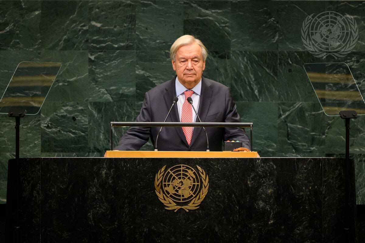 vladaRS's tweet photo. Predsednik vlade 🇸🇮 @JJansaSDS se udeležuje 81. zasedanja Generalne skupščine @UN. 

Zasedanja se je začelo z govorom generalnega sekretarja @antonioguterres. Predsednik vlade bo zbrane goste nagovoril v četrtek. https://t.co/iUbExtJ7Ka
