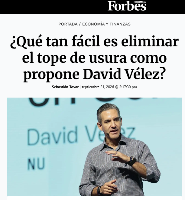 maurotov's tweet photo. Gracias a @ForbesColombia por recoger mis preguntas y análisis sobre Brasil en el debate sobre la eliminación de la tasa de usura que propone @velez_david, CEO de @nubank.

El artículo también recoge aportes de @SebastianNohra, @MaclaPosada, @matecastano y César Ferrari.

Yo creo que debemos llegar a que el mercado defina las tasas. Mi duda sigue siendo cómo hacerlo: ¿eliminar el tope de inmediato o avanzar mediante una transición mientras fortalecemos la competencia?

¿Cómo ampliar el acceso al crédito formal y mitigar el riesgo de que las personas terminen con préstamos que no puedan pagar?

Vale la pena seguir esta conversación con datos y distintas perspectivas. El objetivo es dar una respuesta efectiva al gota a gota y aportar información y análisis para que el país tome mejores decisiones.

En la primera respuesta dejo el enlace al artículo de Forbes 👇
