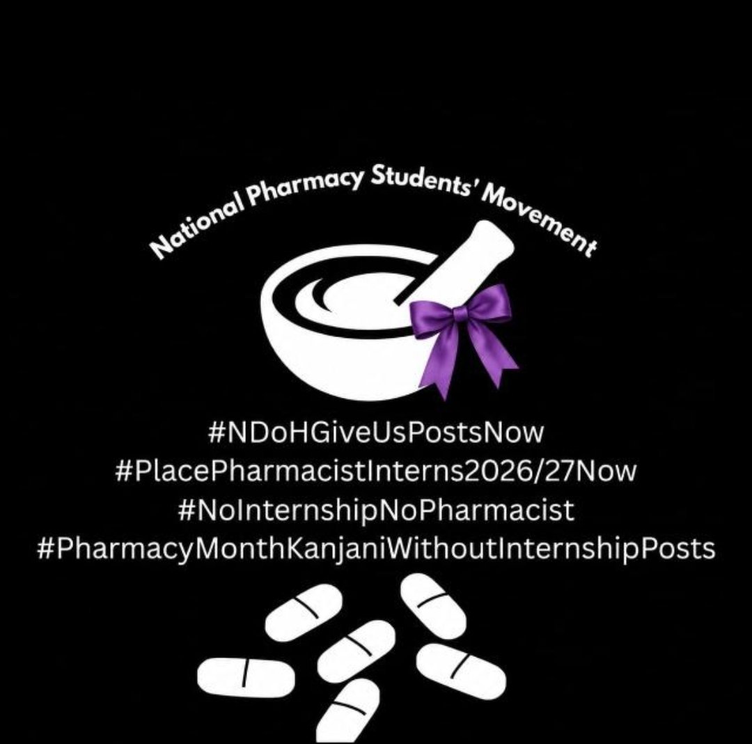 NPSM_Pharma's tweet photo. @WestCapeHealth 20 pharmacy internship posts ? While you will have about a 100 graduates in your province?  

#NDoHGiveUsPostsNow
#PlacePharmacistInterns202627Now
#NolnternshipNoPharmacist
#PharmacyMonthKanjaniWithoutInternshipPosts https://t.co/7u0jOoXvjC