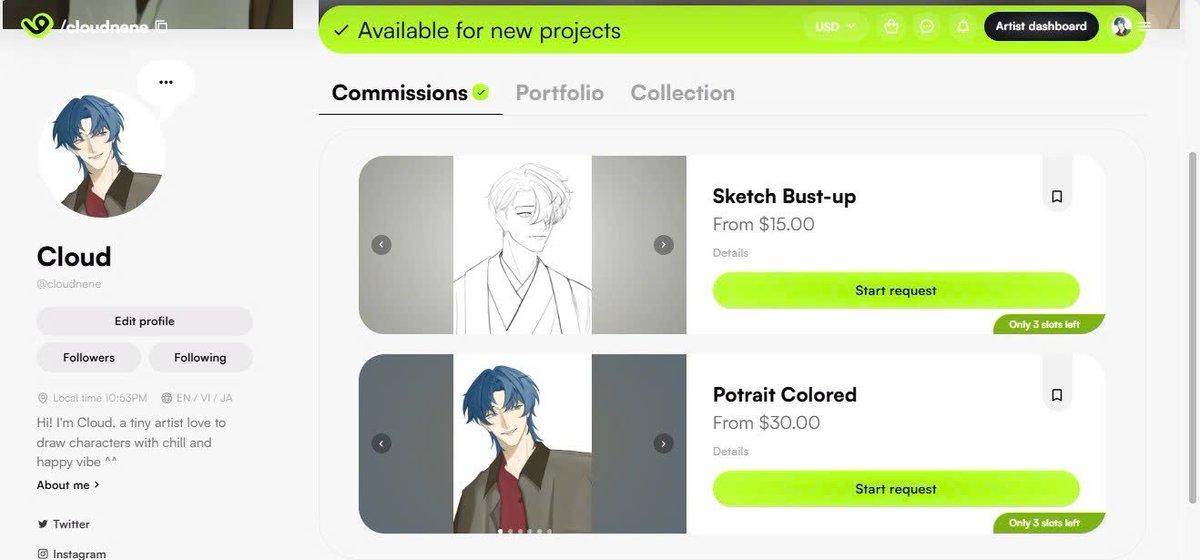 cloud_nene's tweet photo. I have 2 commissions below, looking forward to work with you guys 🫡✨️
https://t.co/UtPvEY39pv 

(Cloud is so busy with 8-hours intern job and study recently, hope you guys understand and patient, I will do my best🧎‍♂️‍➡️)

#VgenComm #VGen https://t.co/ns0G9Mwynn