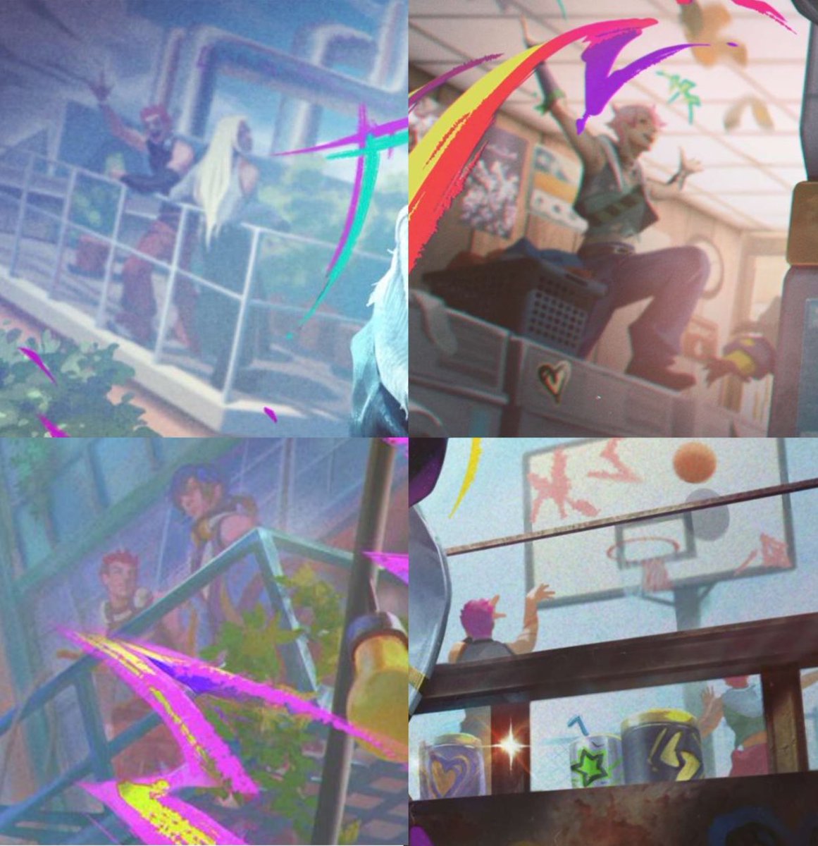 luxnoira's tweet photo. big fan of the little happenings in the background of the hs splash arts https://t.co/McNFbrwxI8