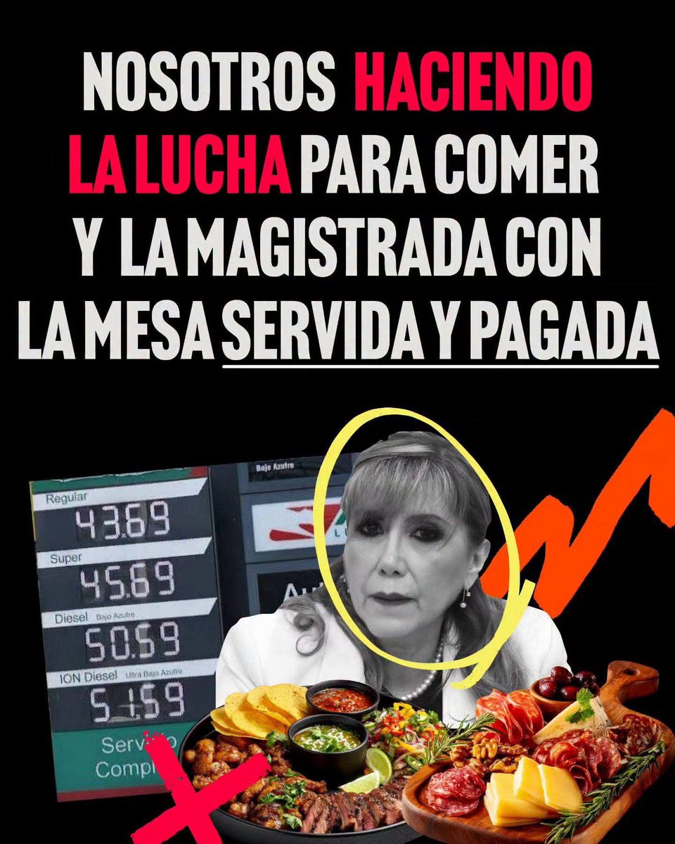 IsabellaPa92060's tweet photo. Un magistrado titular de la @CC_Guatemala recibe un salario aproximado de Q102 mil mensuales.

𝗣𝗥𝗜𝗩𝗜𝗟𝗘𝗚𝗜𝗢𝗦 𝗗𝗘 𝗟𝗢𝗦 𝗠𝗔𝗚𝗜𝗦𝗧𝗥𝗔𝗗𝗢𝗦 𝗗𝗘 𝗟𝗔 𝗖𝗖 𝗚𝗘𝗡𝗘𝗥𝗔𝗡 𝗖𝗨𝗘𝗦𝗧𝗜𝗢𝗡𝗔𝗠𝗜𝗘𝗡𝗧𝗢𝗦 

La magistrada de la Corte de Constitucionalidad, Dina Ochoa, habría solicitado 59 platos de comida para llevar a su vivienda. 

De acuerdo con lo reportado, ante la negativa a entregar esa cantidad de alimentos, habría preguntado si alguien había dado la orden de “racionar” la comida. 

El caso ha generado críticas y cuestionamientos sobre el uso de recursos públicos.
Un magistrado titular de la CC recibe un salario aproximado de Q102 mil mensuales.
Además, se ha señalado que la institución ha destinado cerca de Q3 millones en alimentación durante los últimos cinco años.

La situación vuelve a poner sobre la mesa una pregunta: ¿deberían los recursos públicos cubrir alimentos para llevar a las viviendas de los magistrados?

¿Qué opinan ustedes? 🇬🇹