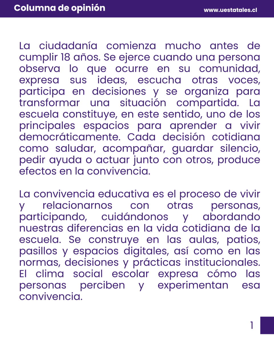 uestatales's tweet photo. Escuchar la voz de estudiantes, generar espacios seguros de participación y reconocer su capacidad para incidir en la vida de sus comunidades son claves para construir una convivencia verdaderamente democrática.

🔗 https://t.co/eTtflgUTJ2 https://t.co/wZP7TByAV8