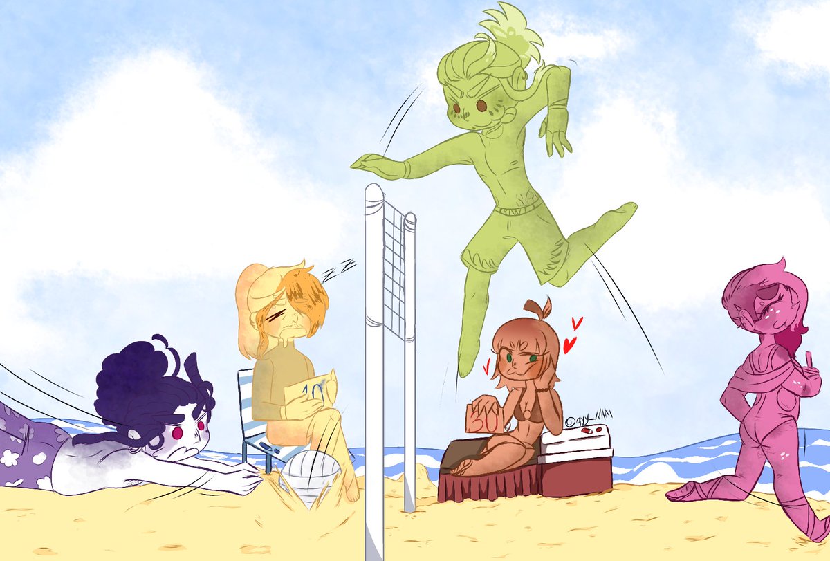 gyy_nam's tweet photo. LETS GOO, dia de praia com os JayLinn, as Mar fofas I o Sidney. OWKAOKSKSMA dona da oc da mar fofa : @atalda_lys https://t.co/SrSL0pMfzT