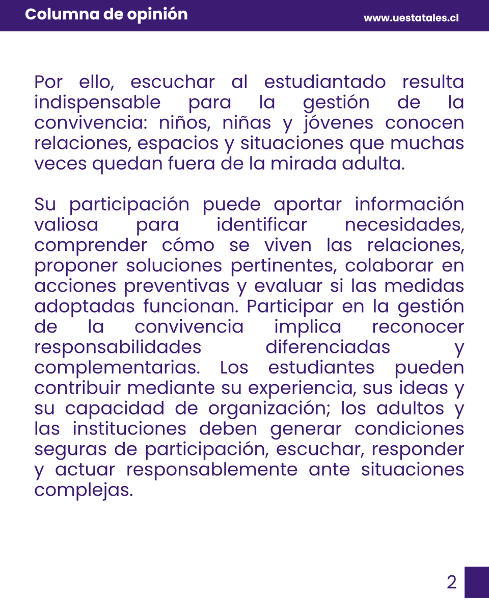 uestatales's tweet photo. Escuchar la voz de estudiantes, generar espacios seguros de participación y reconocer su capacidad para incidir en la vida de sus comunidades son claves para construir una convivencia verdaderamente democrática.

🔗 https://t.co/eTtflgUTJ2 https://t.co/wZP7TByAV8