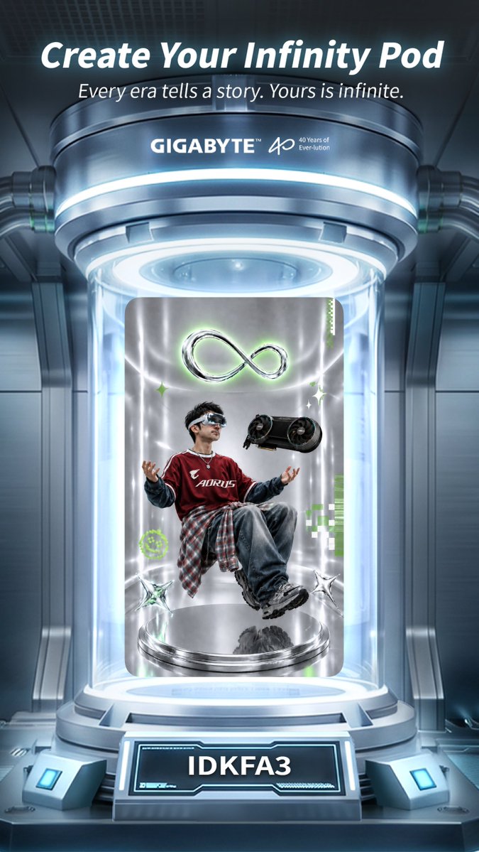 idkfa3's tweet photo. My Infinity Pod is ready! ♾️
#GIGABYTE40INFINITY @AorusOfficial https://t.co/Nu8tSokSIV