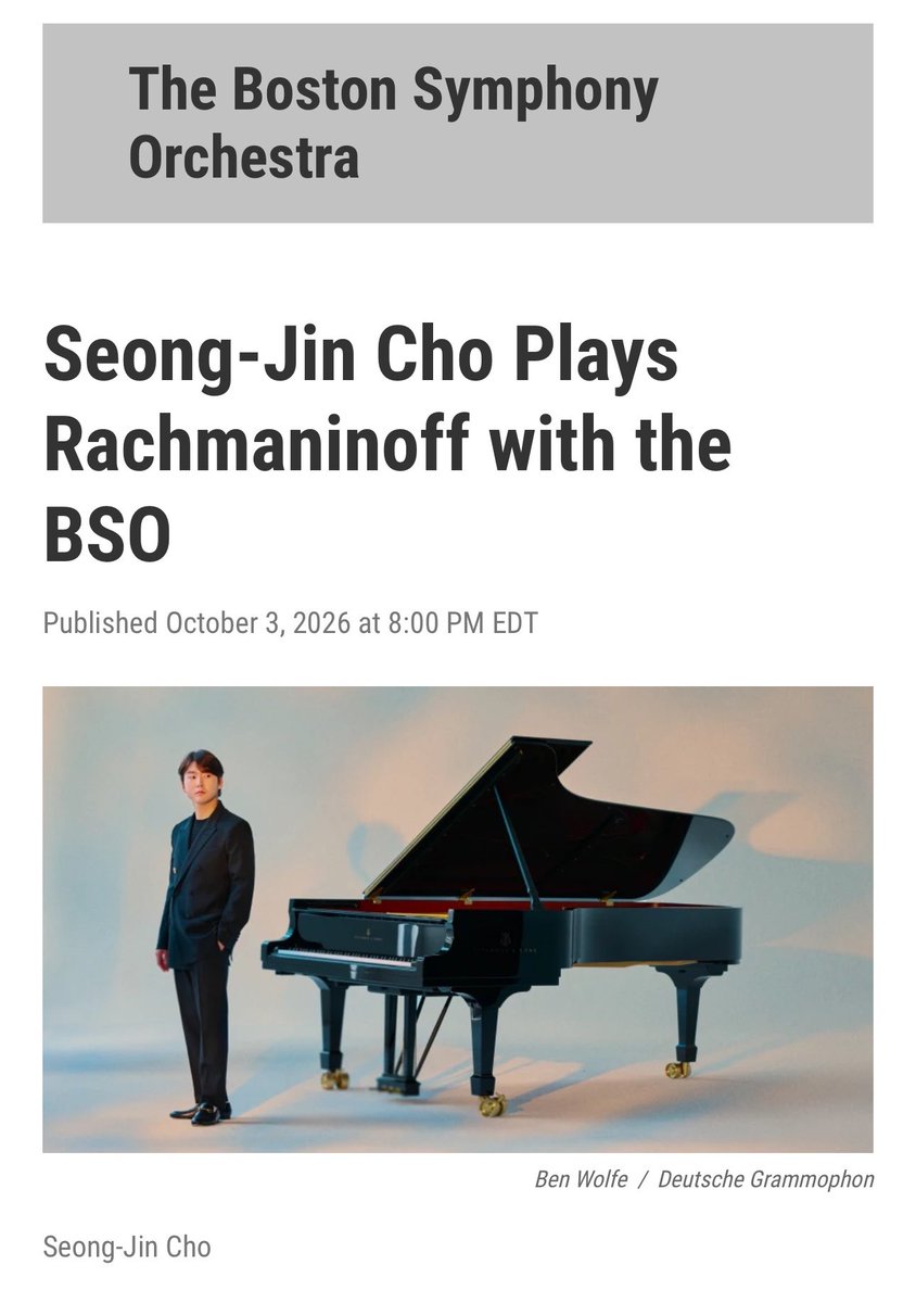 seongjineee's tweet photo. 📻조성진 BSO 라흐마니노프 파가니니 랩소디 라디오 중계

                       >>10/4 오전 9시<<

https://t.co/SUF4hGrEna https://t.co/nj7000rDpr
