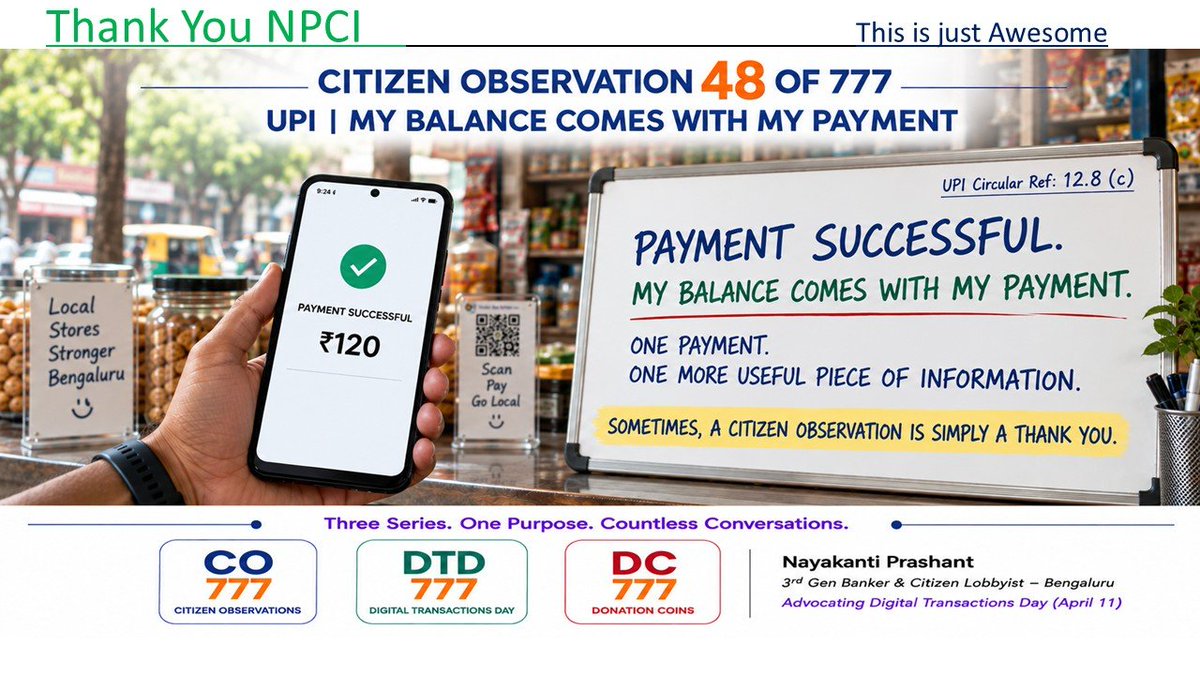 nshantin's tweet photo. CO48of777 #upi #sms #peaceiswithinyou #calm #banklogs #CO777 #DC777 #DTD777https://prashantnepayments.blogspot.com/2026/09/citizen-observation-48-upi-balance-with-payment.html https://t.co/bnfrfEz0OJ
