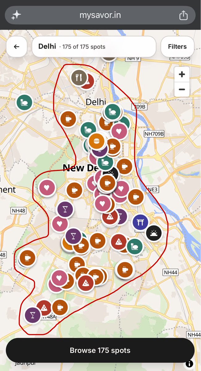 MySavorApp's tweet photo. When we say Delhi has too much good food, this is what we mean.

Explore our Delhi food map → https://t.co/NGLgDT1EoH https://t.co/N7KvdFtIiD