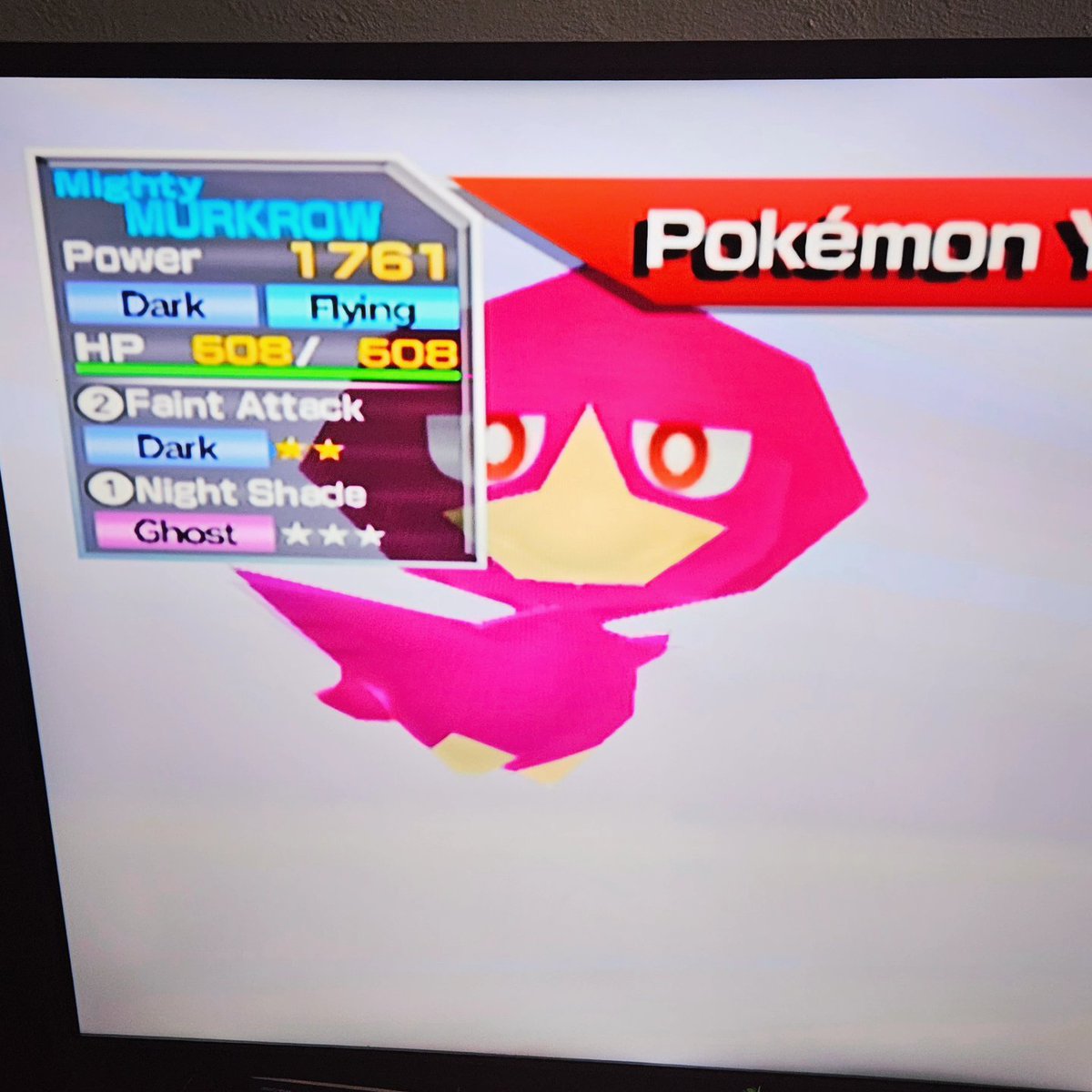 ShiningDanny1's tweet photo. ✨️NEW!✨️ Shiny Murkrow after 30 runs!💖✨️
Work got in the way of this #rumbleweekend , but I'll do a couple to catch up!
Excited to try the new Rumble Blast mod, but kind of waiting til it's 8192 odds because 5th gen 👀
🌈Total Rumble Shinies: 202✨️ https://t.co/avsPFDSn9A