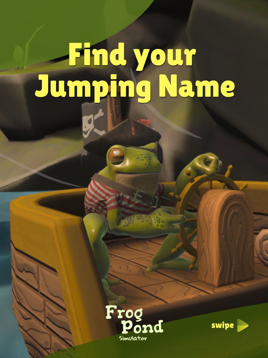 frogpondsim's tweet photo. We didn't take too much time for finding a name for our frogs, because we wanted YOU to name them... but what if you wanted to give yourself a silly froggy name?

Go ahead, try your luck and let us know in the comments!

#indiegame #cozygames #idlegame #frogs https://t.co/xmvHXhEx0a