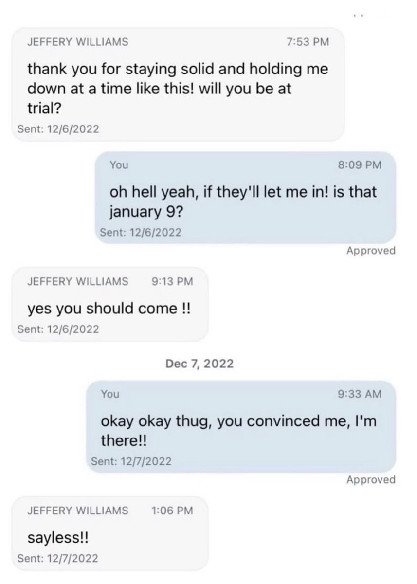 Rap's tweet photo. A Young Thug fan figured out how to text him on his jail iPad 😭📱

After Thug was released, his team arranged a meet &amp; greet for the fan🔥 https://t.co/BffC4DkbZ2