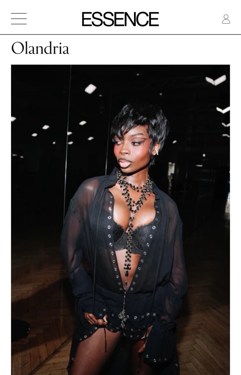 OlandriaNews's tweet photo. Olandria is highlighted in ESSENCE’s list of “The Best Pixie Cuts Of 2026” for the wolf pixie cut she sported at a front-row appearance during Milan Fashion Week 

OLANDRIA AT MFWSS27   #OlandriaxMFWSS27 
#Olandria https://t.co/kgE91m6wGP