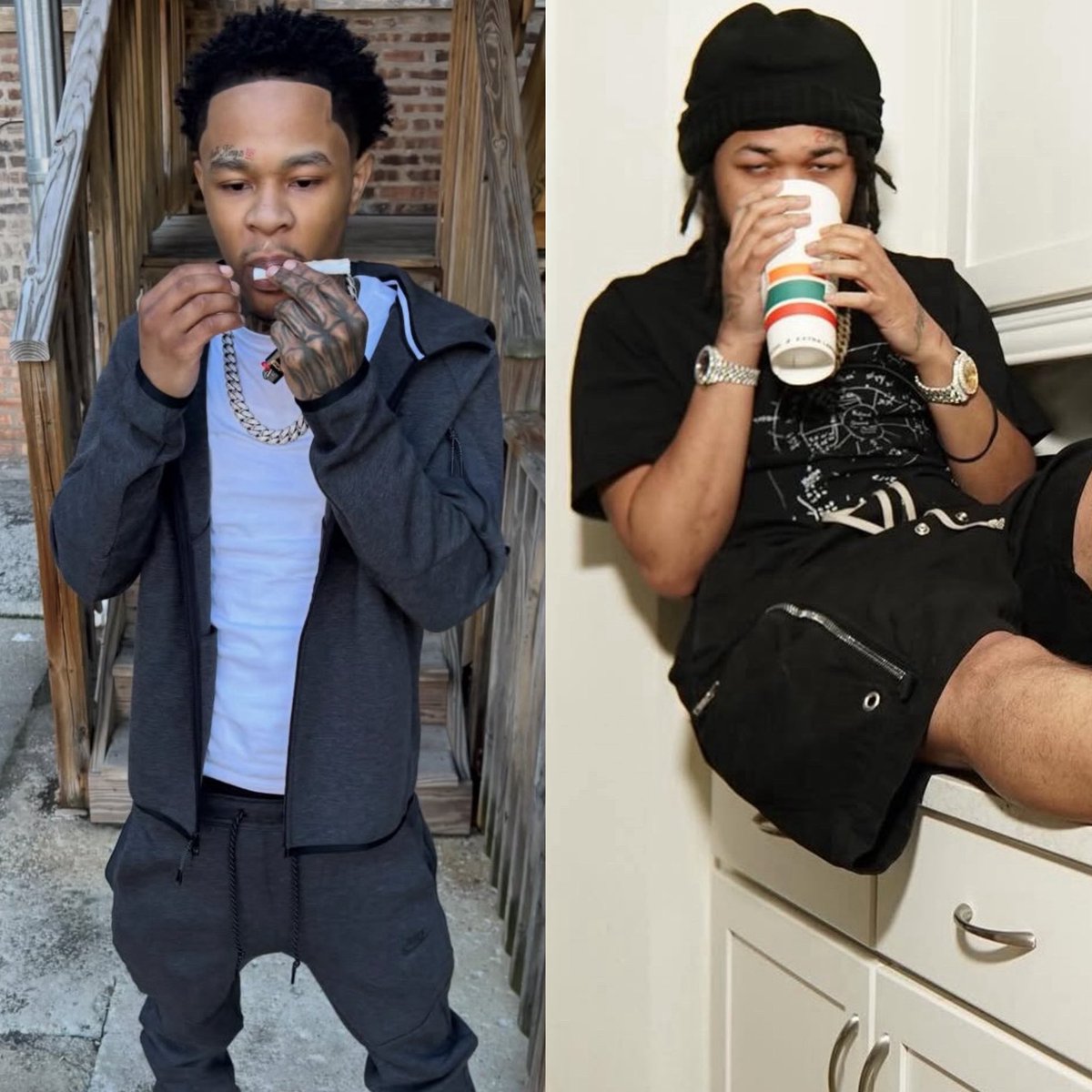 212mediaTV's tweet photo. YN who was dissing Bloodhound Q50 after his death and going to the spot Q50 died at Lil Mari has passed away after being shot &amp; k*lled 😵‍💫 https://t.co/eUeUzp2Thw