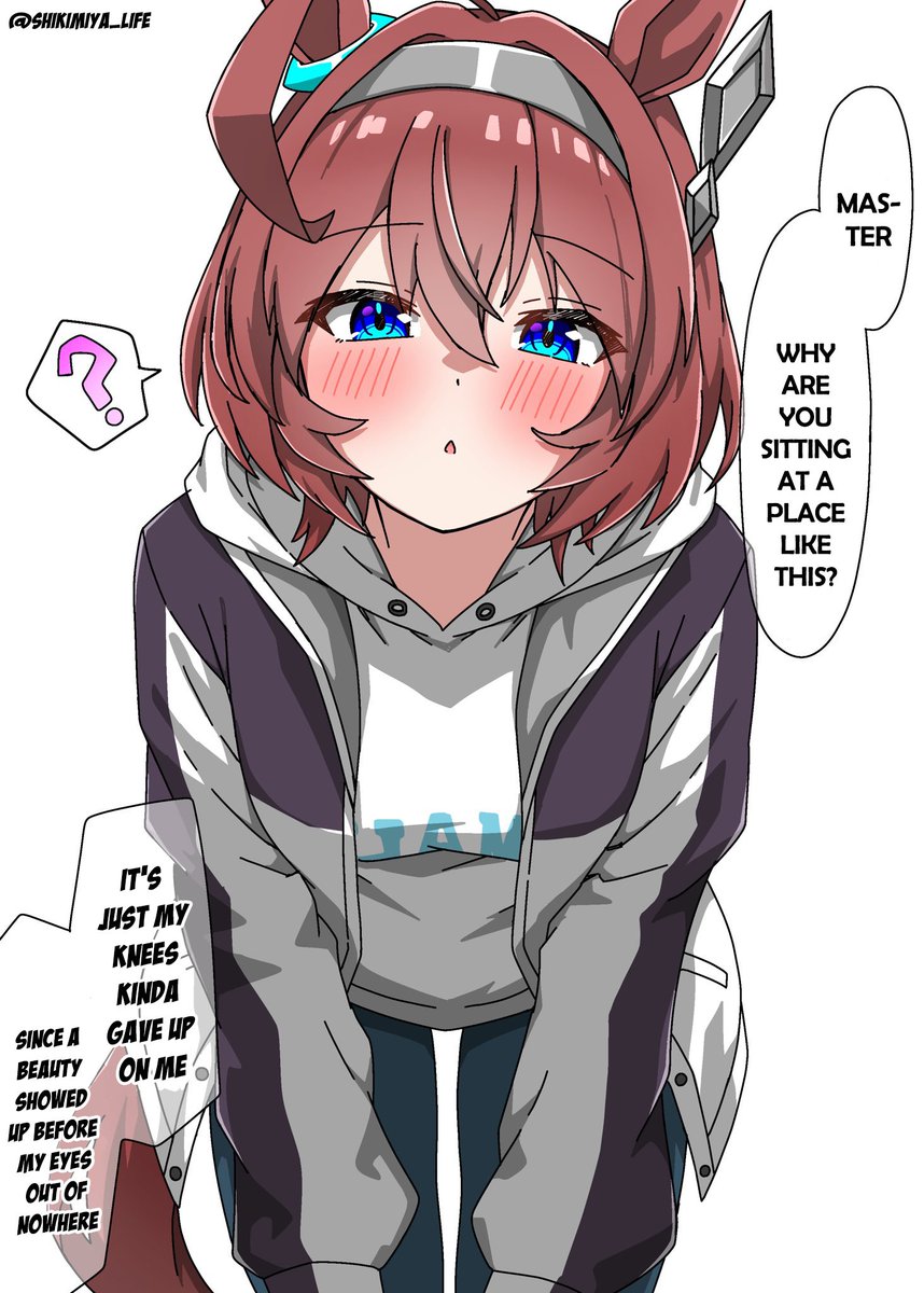umamuchan's tweet photo. "Wolfcut Bourbon" by shikimiya_life
TL &amp; TS by me

(1/2)

#MihonoBourbon
#Umamusume 
#UmaTranslations https://t.co/Giw8KInpXt