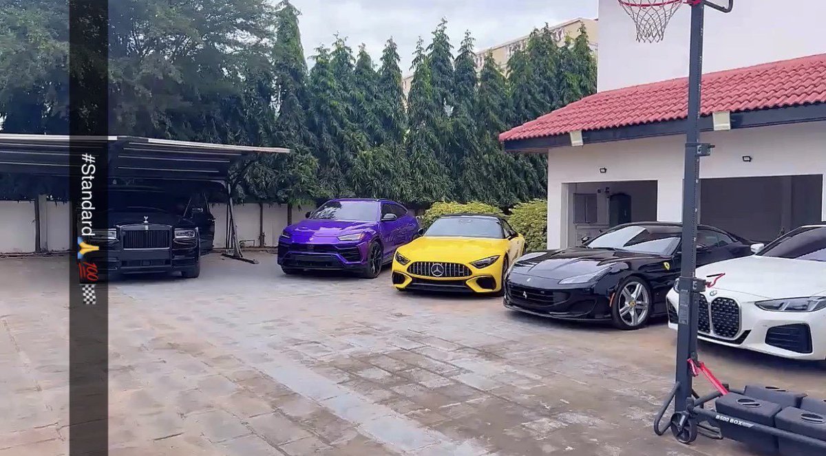 RayAnkrah0's tweet photo. UPDATE: Shatta Wale's car collection at the moment:

• Rolls-Royce Cullinan
• Ferrari F8 Tributo
• Lamborghini Urus purple 
• Lamborghini Urus yellow
•Mercedes-AMG SL Roadster 
• Mercedes Benz S-Class — Queen Money's school bus.
• BMW 7-Series
• Range Rover Autobiography
• Range Rover Sport Autobiography
•The Toyota Land Cruiser V8 (7)

He's currently the richest and the most expensive musician in Ghana🇬🇭 and the richest and the most expensive independent musician in Africa.👑🐐 

#ShattaFestGH26 #AfricanKingAlbum