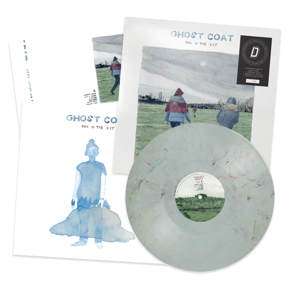 SoundKnowledge_'s tweet photo. More great stuff on @dinkededition for 2027, this time from previous SK guest @thisisthekit 
Dinked Edition 444: This Is The Kit - Ghost Coat
● “Splattered Spectre” LP
● Alternate sleeve
● Signed 12" x 12" print
● Limited, numbered pressing 750
● 15.01.27
#DinkedEdition https://t.co/DnNx5XUyI4