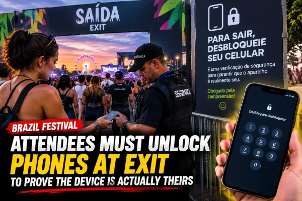 HypefreshC's tweet photo. Brazil’s festival reportedly asked attendees to unlock their phones as they exited, sparking privacy concerns and questions about why access to personal devices was required.

#Brazil #Festival #Privacy #PhoneSecurity #News 

🔗 Tap to see more –
https://t.co/hex5xUQTYd https://t.co/1tMsHP9tZY