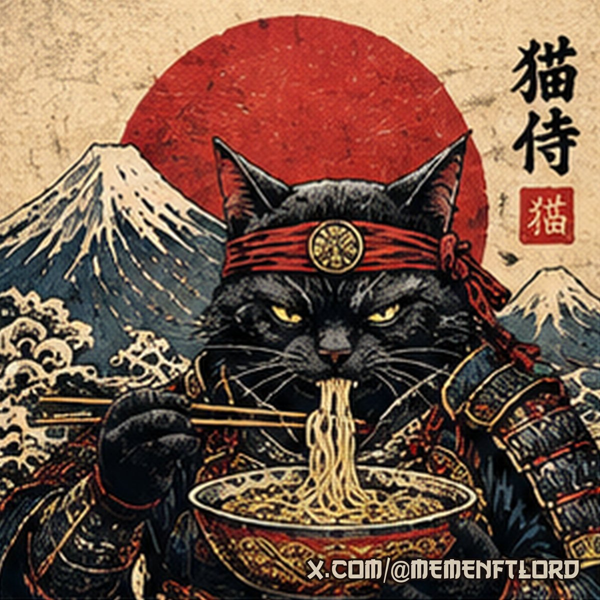 MemeNftLord's tweet photo. Genesis Nft 1/16 · Ramen Samurai

He has cut down a hundred enemies beneath Mount Fuji, but he never lets his ramen go cold.

The first of the RoninCats Genesis. 🍜

Listed on Magic Eden. Get your Genesis cat 👇
https://t.co/cpmgyqw5ey

$RONINCATS https://t.co/Z1IVgdgJNS