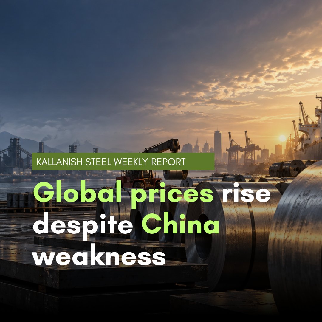kallanish's tweet photo. The latest Kallanish Steel Weekly: Global prices rise despite China weakness, is now available. 

Read the full report: https://t.co/pvkj2sNujj https://t.co/T2Zr3f2swu