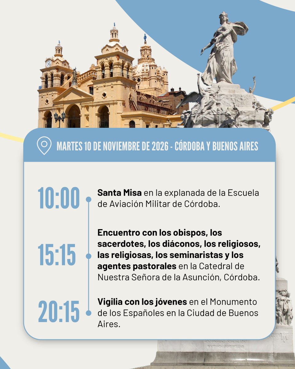 Programa_FE's tweet photo. Serán días para fortalecer la Fe, animar la esperanza y caminar junto al Pueblo de Dios.

Argentina recibe al Papa León XIV, hagámoslo posible. Sumate con tu donación a través de Programa FE en https://t.co/SunbmVtuPO https://t.co/ix1itmKYra