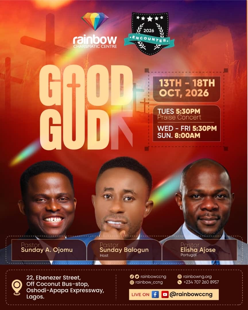 rainbowccng's tweet photo. It’s going to rain miracles and breakthrough, from 13th - 18th October 2026. There’ll be an heavy outpouring of signs and wonders of our GOOD GOD. 

Spread the news for Jesus will be glorified. 📢📢📢📢 https://t.co/JxmoDCBKT9