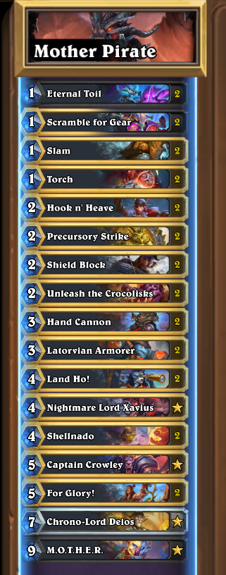 ClarkHELLSCREAM's tweet photo. I am, without a shadow of a doubt, the most unhinged deck builder in Hearthstone history.

M.O.T.H.E.R. is easily one of the best cards they've printed in such a long time.

Deck Codes:
https://t.co/p3gF3KruD6 https://t.co/Ek2sKGmXw3