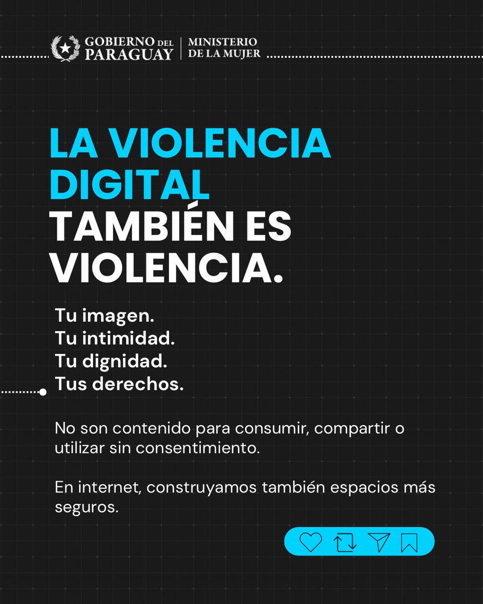 minmujerpy's tweet photo. Si estás atravesando una situación de violencia, podés comunicarte gratuitamente al 

📞 Línea 137 SOS Mujer
💬 WhatsApp 0961 137 137

Atención gratuita y confidencial, 24 h.

#GobiernoDelParaguay https://t.co/XBSqYbL5Fc