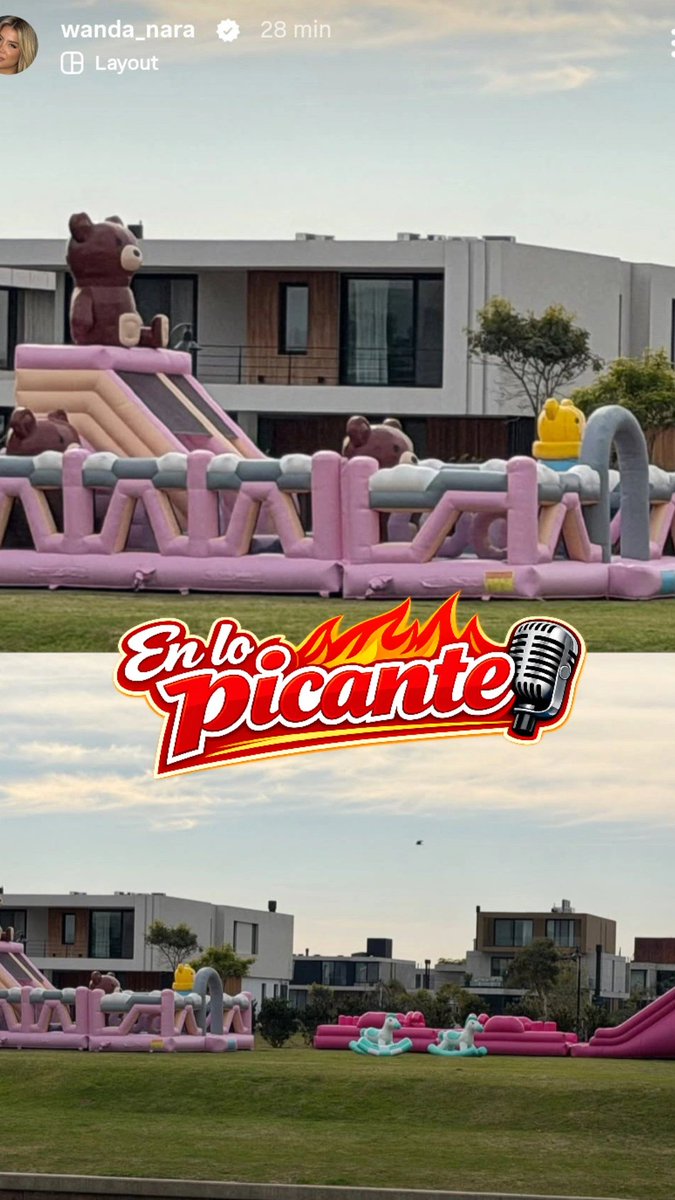 Enlopicante_'s tweet photo. Parece que no había otro inflable para alquilar no?
El mismo con el Wanda sorprendió a sus hijas antes de irse de viaje a Milán julio 2026.
Yo hago ravioles, ella hace ravioles eterno.
#WandaNara #ChinaSuarez https://t.co/W9se021kMk