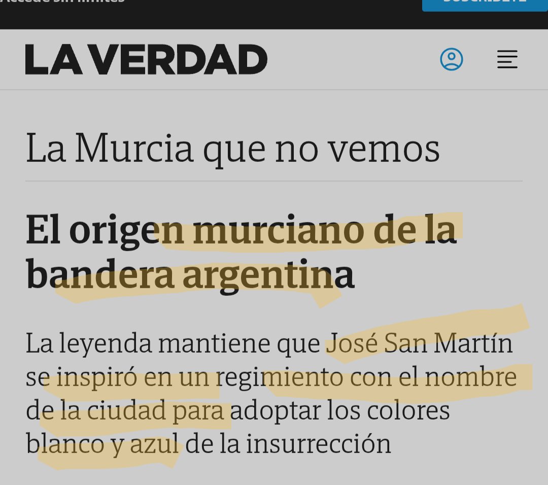MargalCanada's tweet photo. JOSÉ SAN MARTIN, VUELVA A CEUTA

A big hug to my Argentine, Chilean, and Peruvian friends. I am glad to know that José San Martín was born in Yapeyú,Argentina, and began his military career in the Murcia Regiment. 

Legend has it that the white and blue colors of the Argentine flag were the colors of the Murcia Regiment. 

Among his many battles, José San Martín also fought to defend Ceuta, in Africa. Today, the Spanish people greatly miss José San Martín in Ceuta.