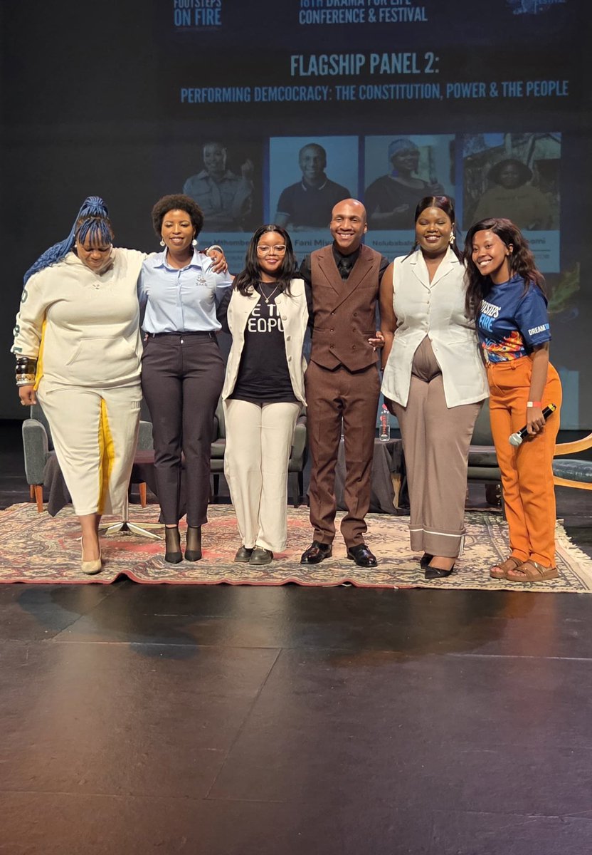 sacr_official1's tweet photo. A meaningful discussion on the Constitution, power and the people at the 18th Drama for Life Conference &amp; Festival.

Thank you to everyone who joined us and shared in the conversation. 🇿🇦

#DramaForLife #PerformingDemocracy #Constitution #Democracy #ThePeople https://t.co/e4fniOw8Nt
