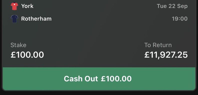 ThomasJord05's tweet photo. 110/1 EFL MONSTER BET ⚽️

Whilst we hibernate with the Card Bets Mr ST is going HUGE on his ACCA tonight 👆

One week on from hitting the viral 100/1 bet he wants more 👏

And Will be FREE for everyone who joins my free telegram link on my bio now 

Bring On The Goals ⚽️ https://t.co/t1H1FcTaKI