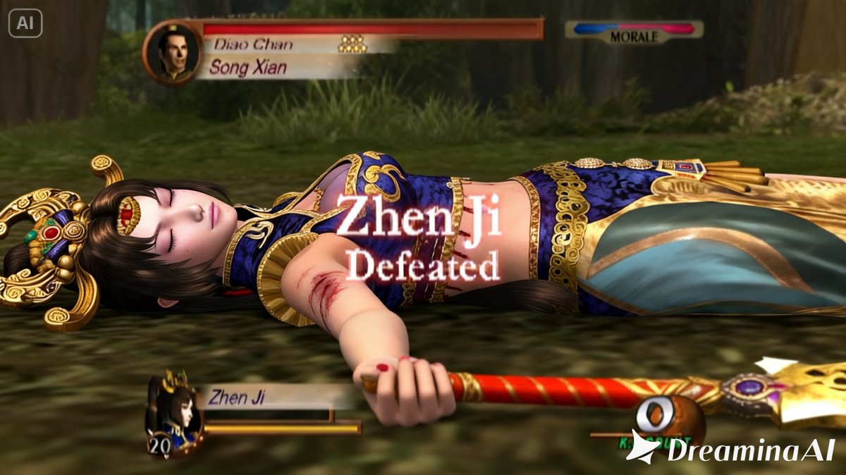 prasetya_j93824's tweet photo. Zhen Ji 甄姫 真・三國無双2 Dynasty Warriors 3 is Defeated by some enemy Soldier Game over Ryona リョナ. The Wei Pretty Dynasty girls looks so beauty when she lying at Ryonas There. #koei #mosougame #Threekingdoms #advgame #girlKO #girldefeated #playstation2 https://t.co/5mkmsjxfIP