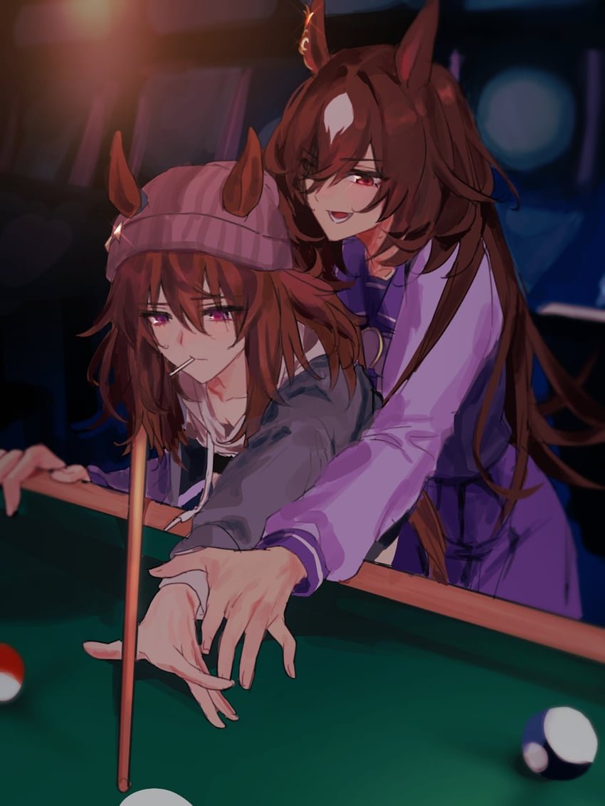 DesprateMeasure's tweet photo. ...S-Sirius I know how to play pool.

..Don't move though.. https://t.co/6SMt6S2hlW