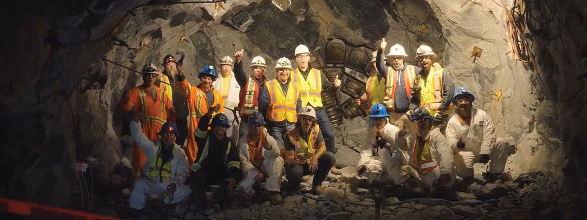 FNNGAlliance's tweet photo. #FortisBC completes the hard-rock tunnel section beneath Monmouth Mountain, part of a 9-km #naturalgas pipeline tunnel between Squamish and the #WoodfibreLNG site: https://t.co/g9NIt4OpjZ https://t.co/cs6vQrkSml