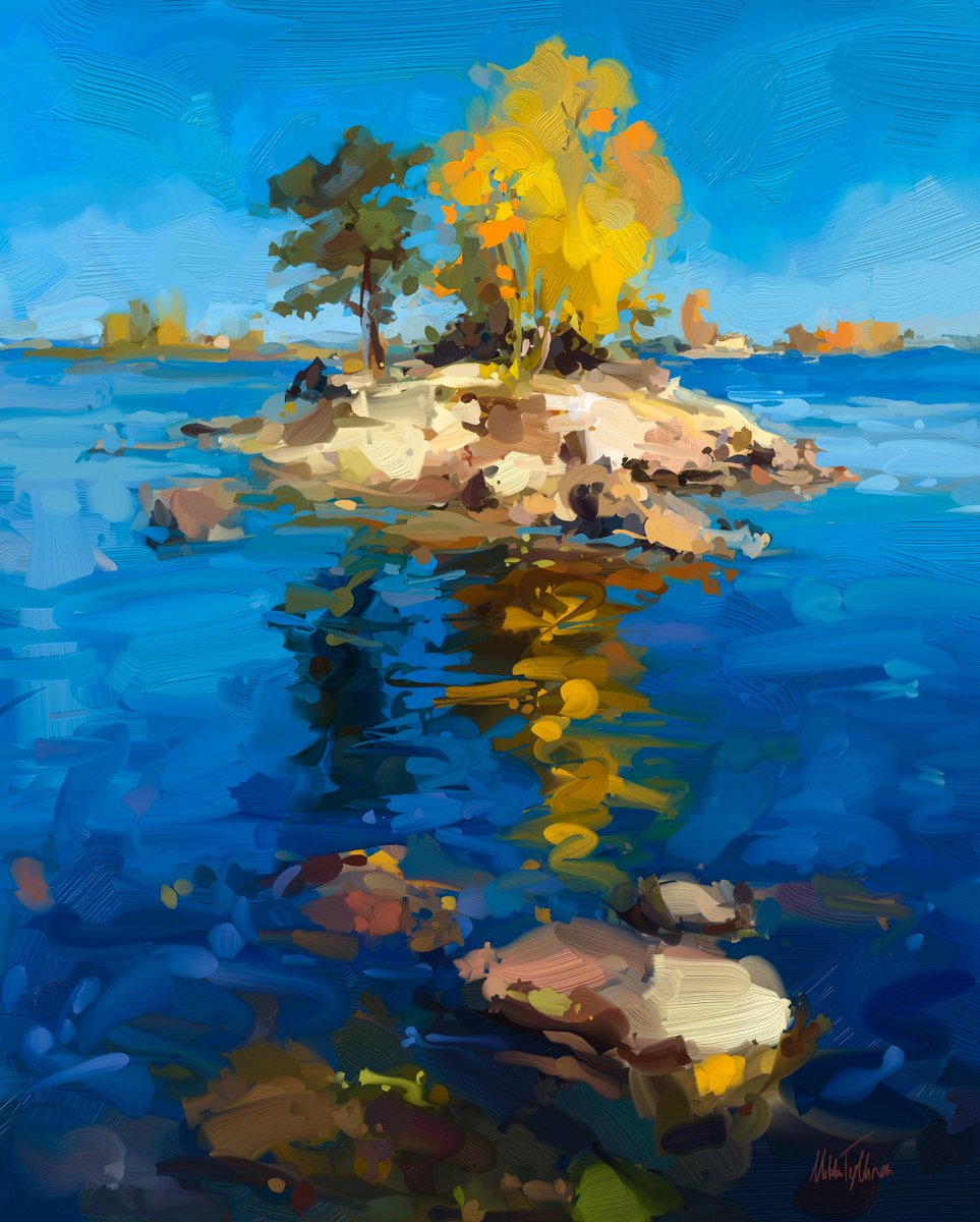 MikkoTyllinen's tweet photo. ~ Autumn arrives ~ 
Digital oil painting https://t.co/vflz7kwkvt
