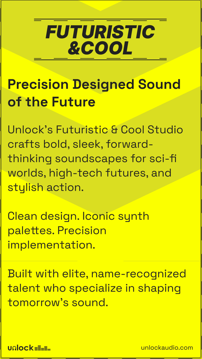 UnlockAudio's tweet photo. Where sound meets system design.

Futuristic &amp; Cool creates responsive, adaptive audio that integrates seamlessly into production pipelines. This reduces friction while enhancing the player experience.

#GameDev #AudioImplementation https://t.co/5fJHsLPnSQ