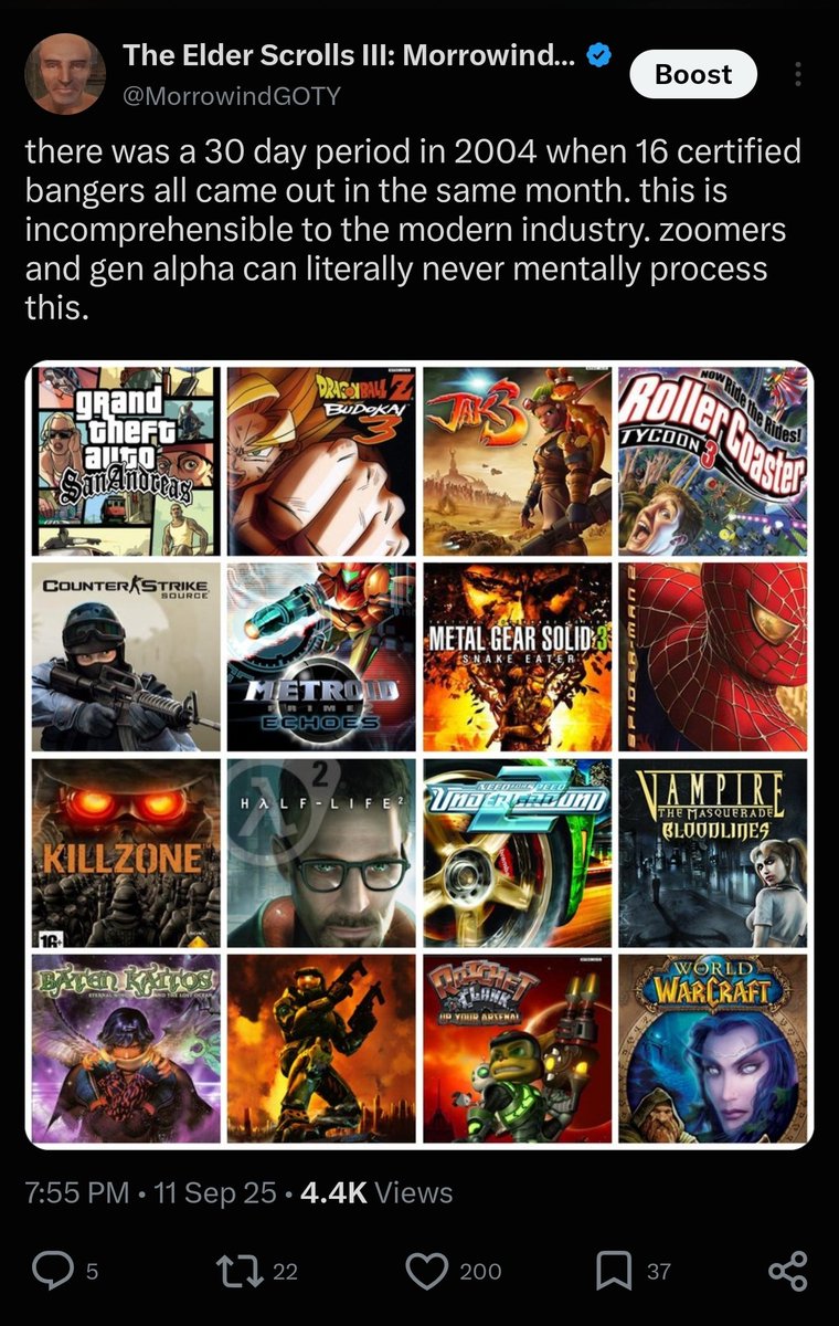 MorrowindGOTY's tweet photo. brother you don't even know how good we had it https://t.co/Vg9nfKl2m9