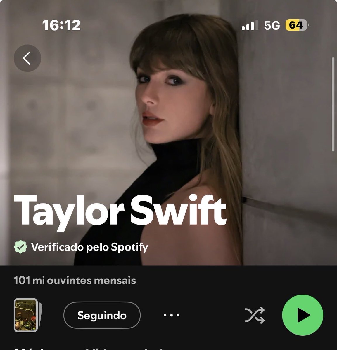 updateswiftbr's tweet photo. LINDA! Taylor Swift alterou sua foto de perfil do Spotify. https://t.co/SNwkKQXhBW