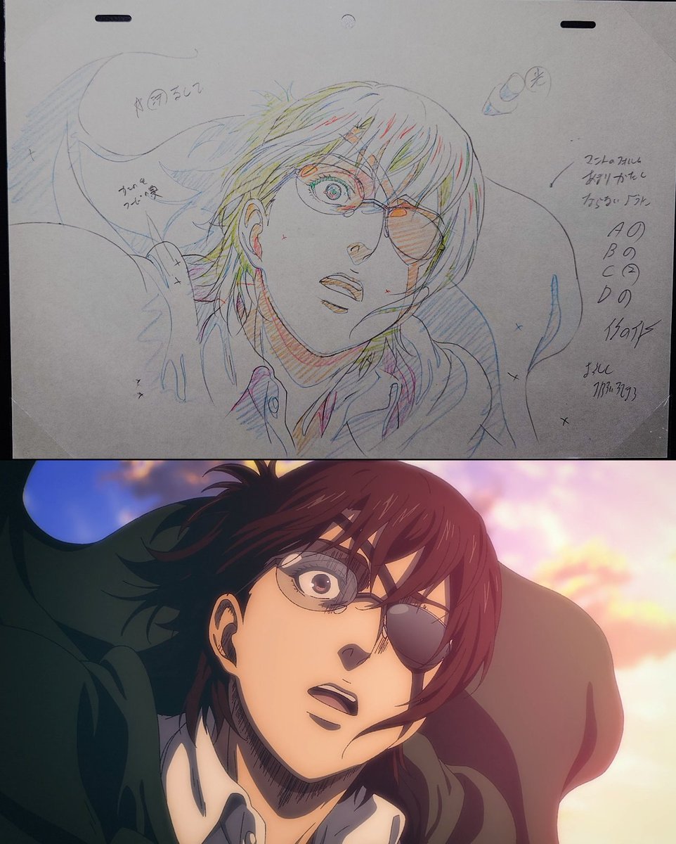 Aot6262's tweet photo. Attack on Titan The Last Attack :
Genga of Hange drawn by Jason Yao https://t.co/FWgjTgfdAW