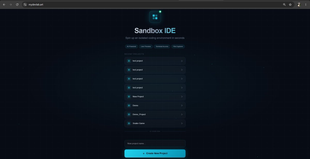 DevDiaryHub's tweet photo. Built Craftly, an AI-powered browser coding and sandbox IDE 🚀

I built it with React, Node.js, Docker, Kubernetes, AWS EKS, ECR, NGINX Ingress, and Mistral.

The AI agent can inspect a project, modify files, and generate working applications from natural-language prompts. https://t.co/p7AfMukTdN
