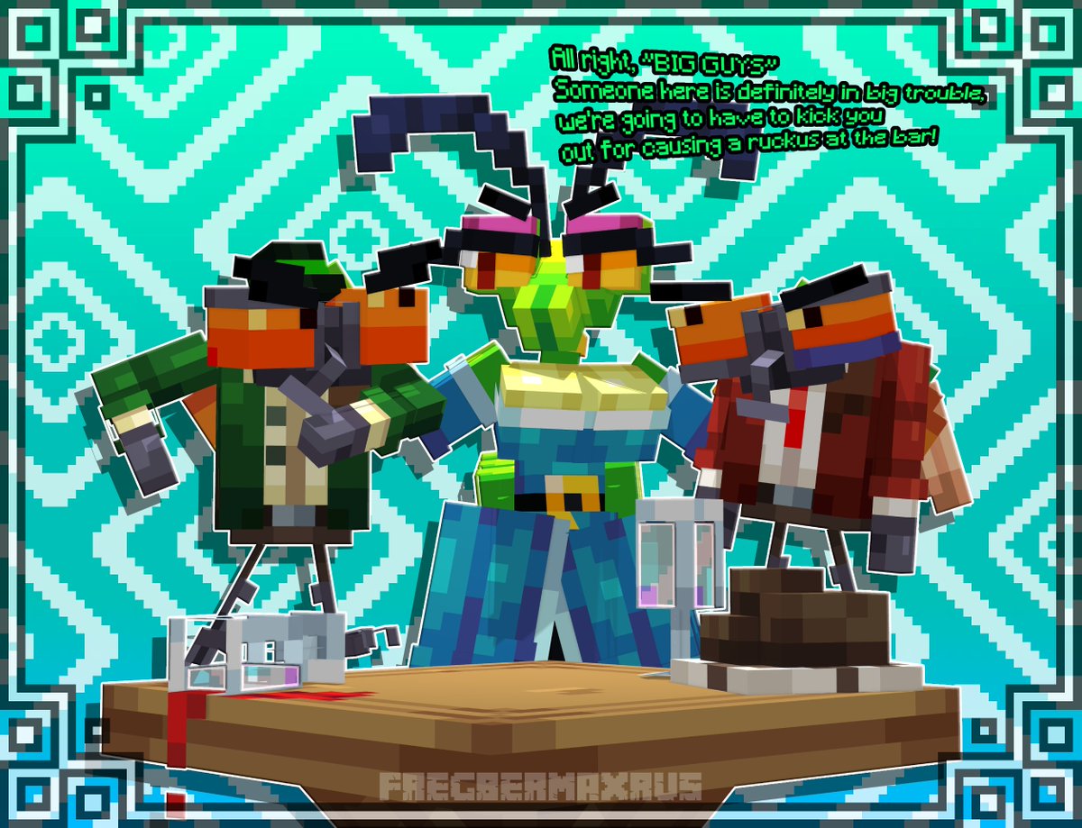 FregberMaxRus's tweet photo. I was walking by when I saw this post, and I just couldn't resist doing this!..👀🪰🪰
#minecraft #blockbench #minecraftmodel #mcmodel #mantis #anthropomorphic https://t.co/nWtFKH8Io1