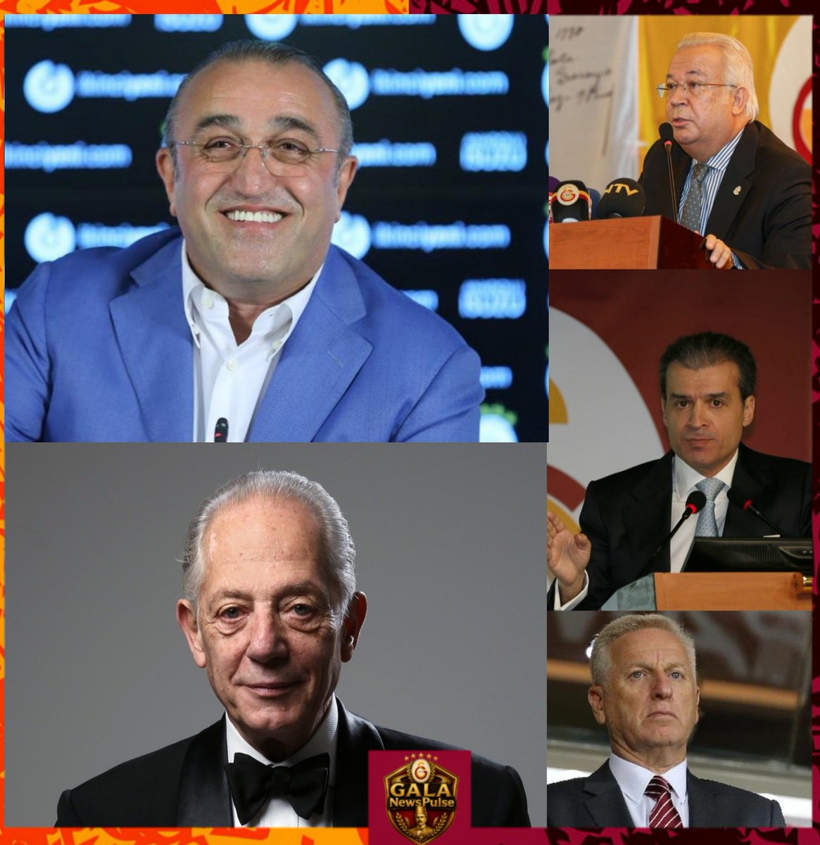 GalaNewsPulse's tweet photo. Galatasaray’da 2028 Başkanlık Seçimi için Adaylar şimdiden çalışmalara başladı.
Potansiyel adaylar:
👤 Abdurrahim Albayrak
👤 Eşref Hamamcıoğlu
👤 Kaan Kançal
👤 Faruk Süren
👤 Ali Dürüst  

Ama asıl mesele şu:
Kim başkan olmak istiyorsa, listesine Erden Timur’u Sportif A.Ş. olarak koymak zorunda.
