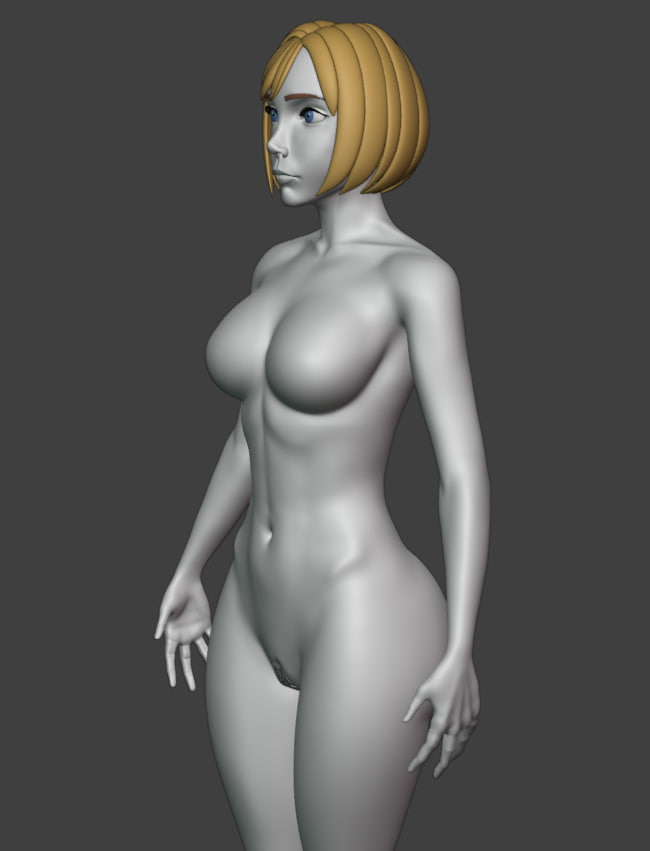 LanserCool's tweet photo. Finally, full-body sculpting #sculpting #blender3d #wip https://t.co/rrDZwiJrxs